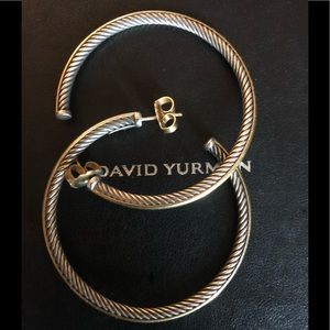 David Yurman 2 inch hoops